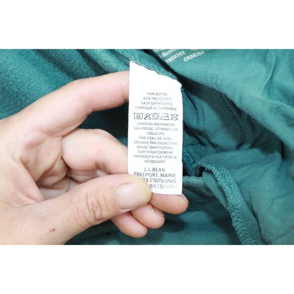 LL Bean 1912 Sweatpants Supersoft Cozy Juniper Size L 30" - Picture 8 of 9